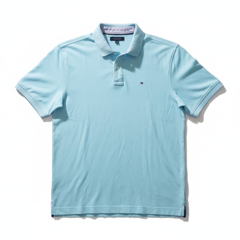 Tommy Hilfiger Light Blue Polo Shirt – Men’s XL